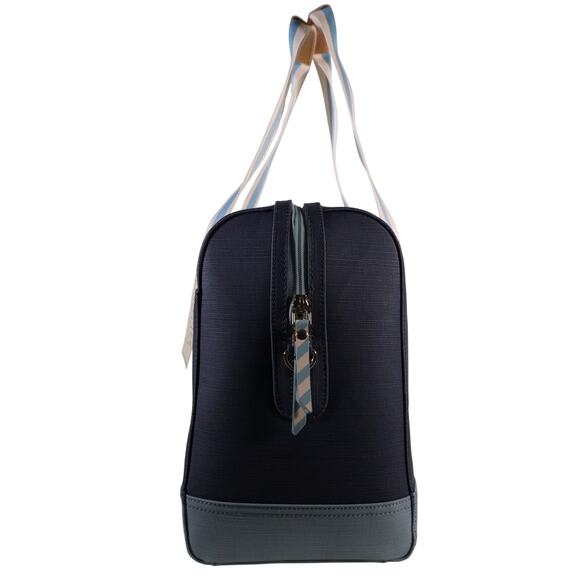 Spartina 449 Armada Travel Duffle Bag - Navy Blue Stripe - NWT - Picture 3 of 8